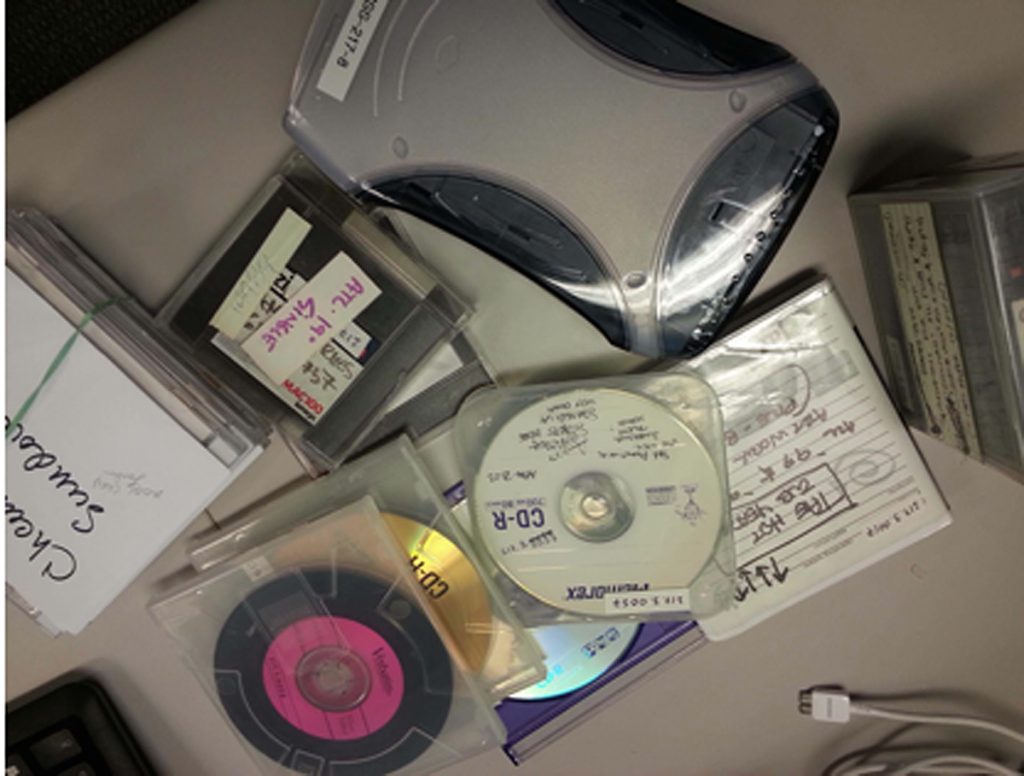 Fig. 1: Examples of media from the Jeremy Blake Papers.