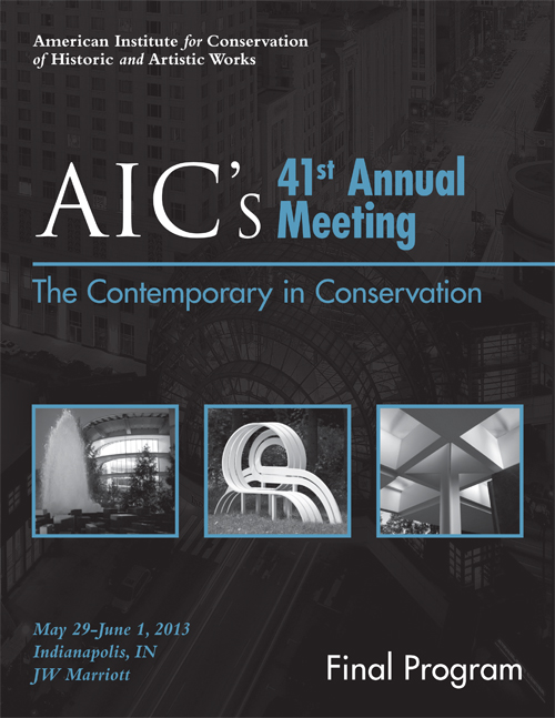 Why blog from the AIC annual meeting? AIC Blog Archives Conservators